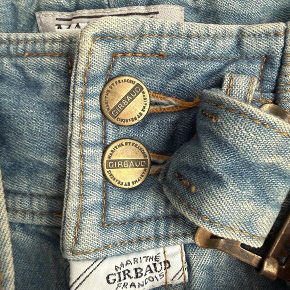 Vintage Marithe Francois Girbaud Pleated High Rise Loose Jeans Sz 7/8 28” Waist - Picture 6 of 9